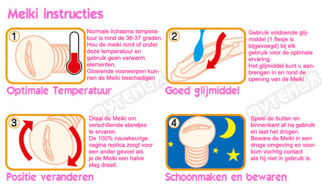 kunstvagina Meiki handleiding