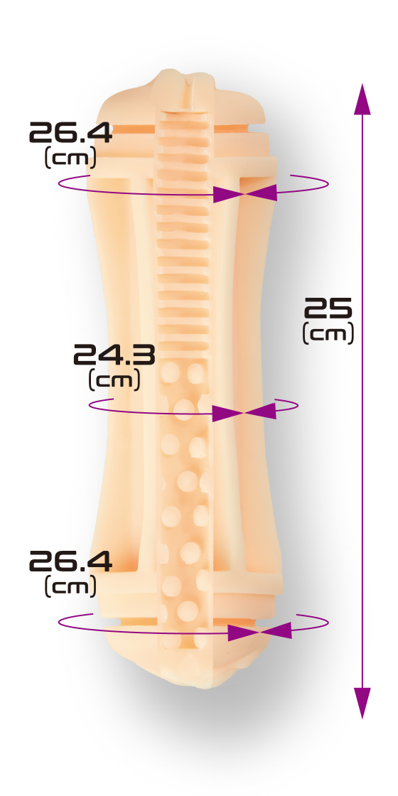 Diagram met productafmetingen